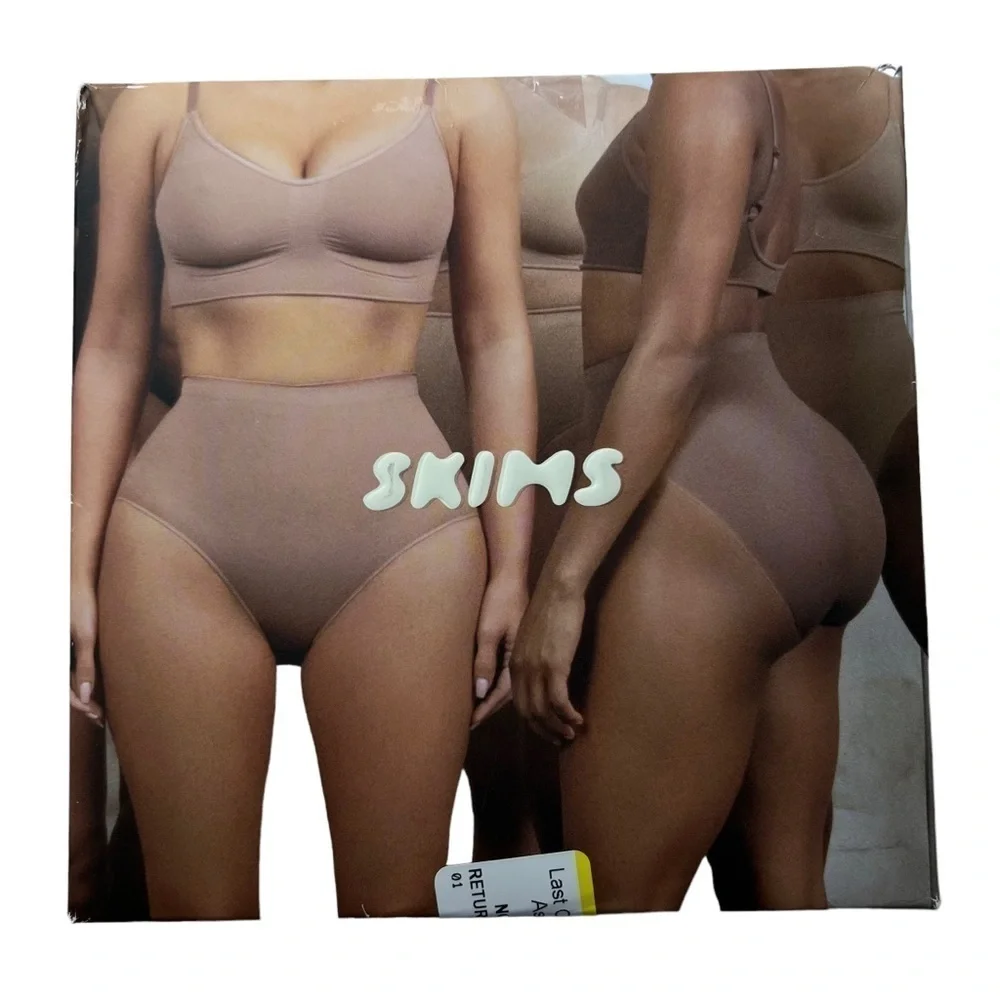 SKIMS Sculpting High Waist Thong Shapewear NEW Clay Women’s Size 4XL/5XL READ